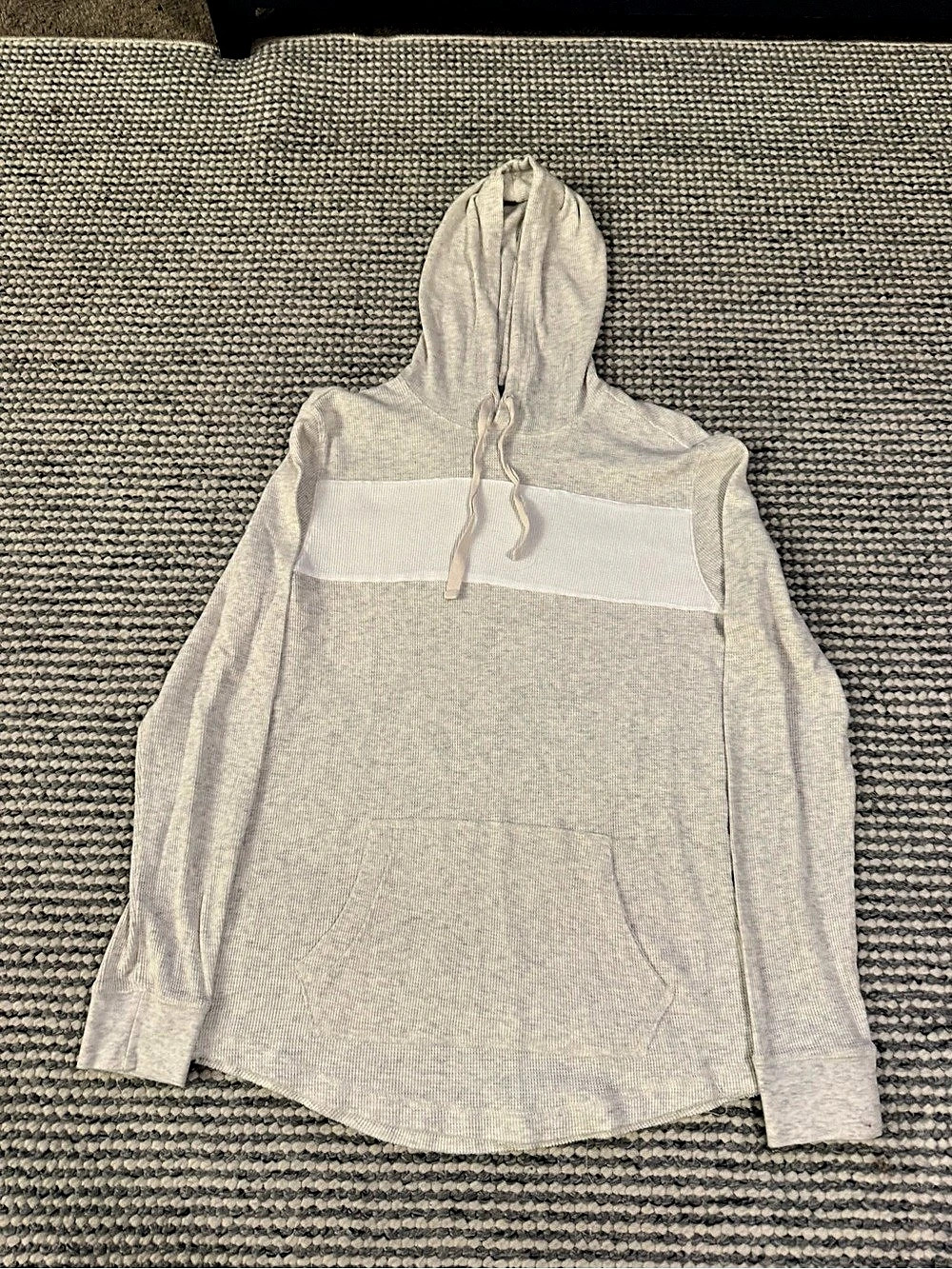 American Rag mens Small Hooded Pullover Size Small Gray